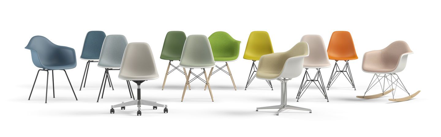 uitvoeringen van de Eames Plastic Chairs